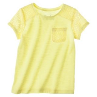 Cherokee Infant Toddler Girls Short Sleeve Tee   Yellow 5T