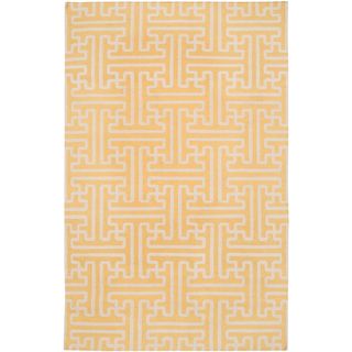 Smithsonian Hand woven Treviso 2 Golden Wool Rug (2 X 3)