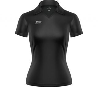 Womens 3N2 Performance Polo   Black Short Sleeve Shirts