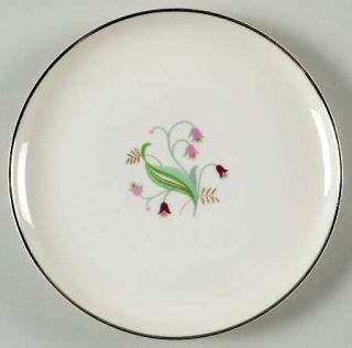 Syracuse Belaire Bread & Butter Plate, Fine China Dinnerware   Pink Flower Cente