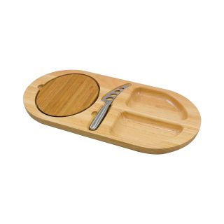 Picnic Time Fontina Cheese & Cracker Serving Board