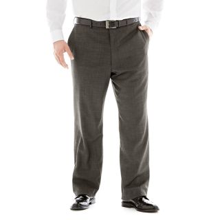 CLAIBORNE Charcoal Flat Front Suit Pants   Big and Tall, Mens