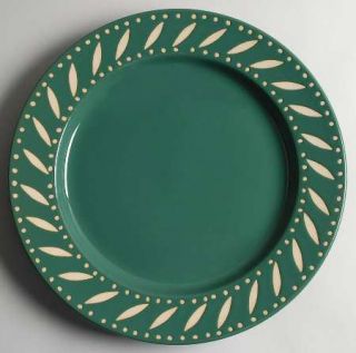 Eddie Bauer Eba6 12 Chop Plate/Round Platter, Fine China Dinnerware   Green Bod
