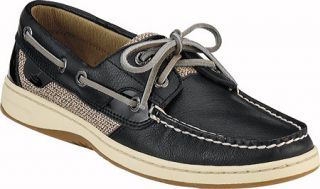 Womens Sperry Top Sider Bluefish 2 Eye   Black/Mesh Casual Shoes