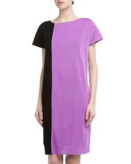 Short Sleeve Colorblocked Dress, Calypso