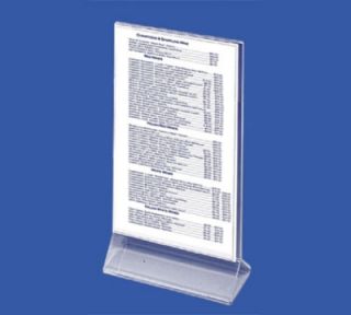 Update International Table Card Holder   4x8 Clear Acrylic
