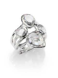 IPPOLITA Clear Quartz and Sterling Silver Ring   Silver Clear
