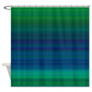  Shades of Green and Blue Shower Curtain  Use code FREECART at Checkout
