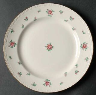 Homer Laughlin  Rambler Rose Luncheon Plate, Fine China Dinnerware   American Vo