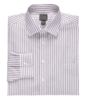 Traveler Spread Collar Pinpoint Stripe Dress Shirt by JoS. A. Bank Mens Dress S