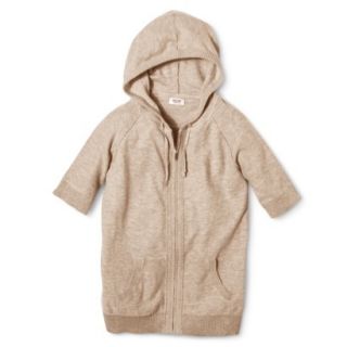 Mossimo Supply Co. Juniors Zip Hoodie Sweater   Dry Grass L(11 13)