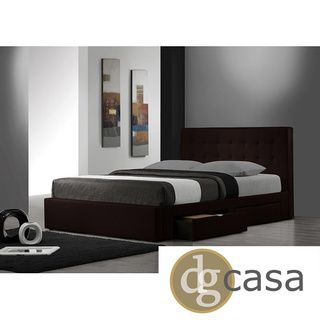Dg Casa Belmont Espresso King size Storage Bed