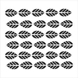Crafters Workshop Templates 6 X6  Striped Leaves