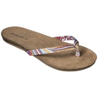 Womens Mossimo Supply Co. Odele Flip Flop   Paisley Purple 10