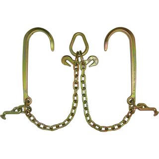 B/A Products V Chain with Hooks   15 Inch J  & T hooks; 3 ft. Legs, Model N711 