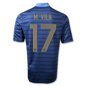 Nike France 12/14 MVILA Authentic Home Soccer Jersey