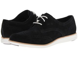 Cole Haan LunarGrand Wing Tip Womens Lace Up Wing Tip Shoes (Black)