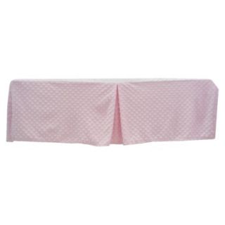 TL Care Heavenly Soft Crib Skirt   Pink