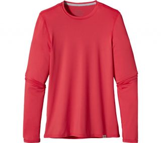 Womens Patagonia Capilene® 1 SW Crew   Tomato Long Sleeve Shirts