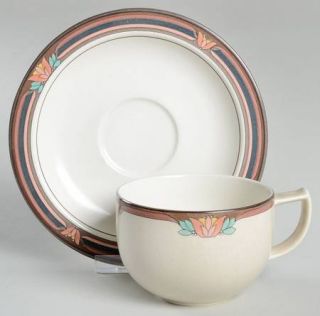Mikasa Majorca Flat Cup & Saucer Set, Fine China Dinnerware   PotterS Touch