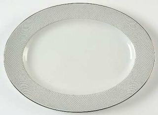 Rosenthal   Continental Platinum Grail 12 Oval Serving Platter, Fine China Dinn