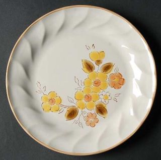 Hearthside Gaiety Salad Plate, Fine China Dinnerware   Yellow&Orange Flowers,Swi