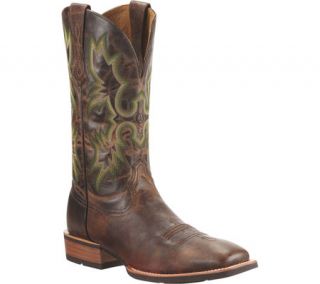 Mens Ariat Tombstone   Weathered Chestnut Full Grain Leather Boots