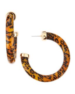 Leopard Hoop Earrings