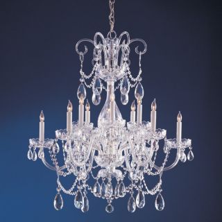 Crystorama 1035 CH CL MWP Traditional Crystal Chandelier   32W in. Multicolor  