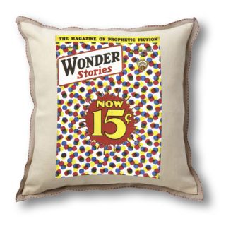 Museum of Robots Classic Sci fi Illustration Wonder Stories Pillow Cover   No
