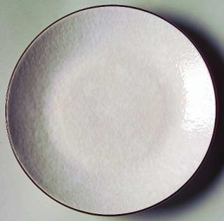 Essence Frost Salad Plate, Fine China Dinnerware   White Textured Body,Coupe,Bro