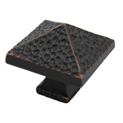 Gliderite Oil Rubbed Bronze Hammered Pyramid Cabinet Knobs (case Of 25)