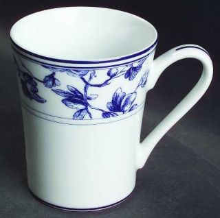 Waterford China Normandy Mug, Fine China Dinnerware   Town&Country, Blue&White,