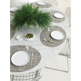 Chilewich Oval Mini Basketwave Placemat 0105 MNBK / 0105 BAMB