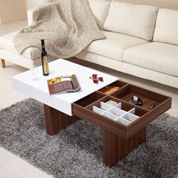 Furniture Of America Novia 2 tone Wood Coffee Table