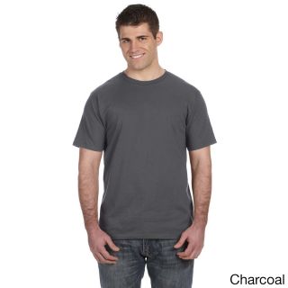 Mens Ringspun Solid Color Short Sleeve Cotton T shirt