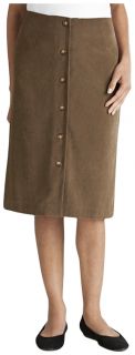 Country Suede Button front Skirt