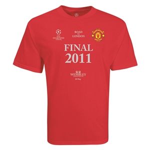 Euro 2012   Manchester United 2011 Champions League Final T Shirt (Red)