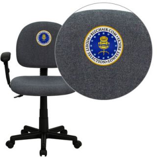 FlashFurniture Personalized Mid Back Ergonomic Task Chair BT 660 Color Gray,