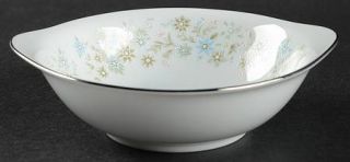 Noritake Clarinda Lugged Cereal Bowl, Fine China Dinnerware   Pink, Blue Floral
