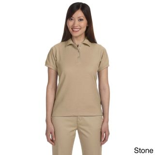 Womens Blend tek Short Sleeve Polo Shirt