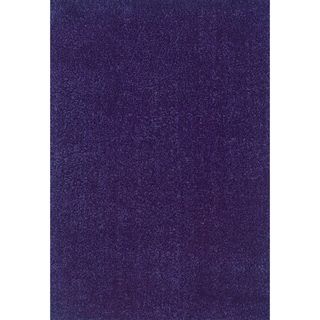 Modern Shag Blue/ Purple Polypropylene Rug (67 X 96)
