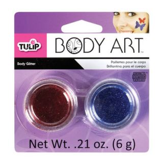 Tulip Body Art Body Glitter D2885 Color Blue and Red