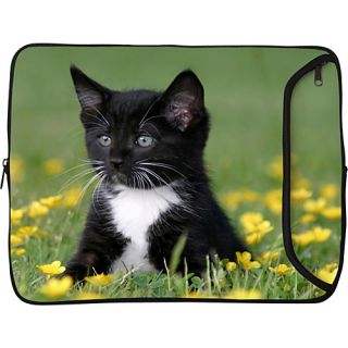 17 Designer Laptop Sleeve Midnight Kitten   Designer Sleeves L