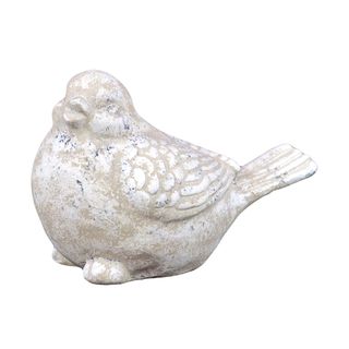 Ceramic White Speckle Finished Bird Figure (10.5 inches wide x 5.5 inches deep x 7.5 inches tallFor decorative purposes onlyDoes not hold water CeramicSize 10.5 inches wide x 5.5 inches deep x 7.5 inches tallFor decorative purposes onlyDoes not hold wate