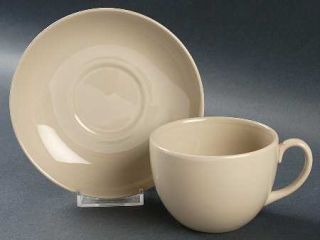 Wedgwood Drabware (Newer) Flat Cup & Saucer Set, Fine China Dinnerware   Milenni