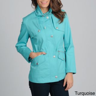 Nuage Womens Valencia Stand Collar Zip up Jacket