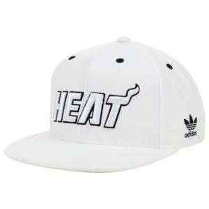 Miami Heat adidas NBA White Heat Snapback
