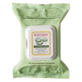 Burts Bees Facial Cleansing Towelettes   Cucumber & Sage   30 ct