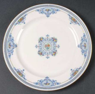 Lenox China Maryland Luncheon Plate, Fine China Dinnerware   Fruit & Flowers,Blu